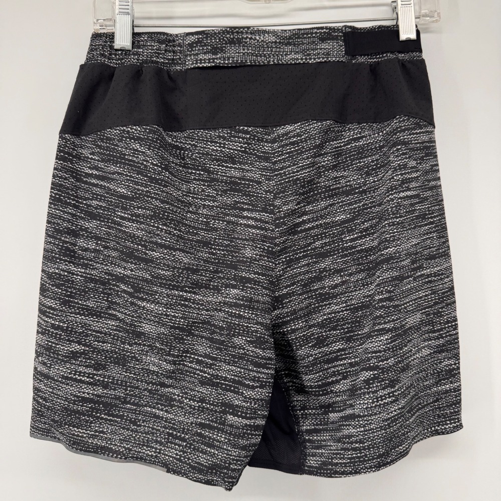 Lululemon Surge Shorts Mens M All Court Texture White Black 7 " Inseam Liner - Picture 2 of 7